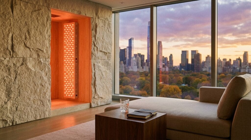 Luxury setting for Full-Body Bio-Hacking for Executives and longevity optimization