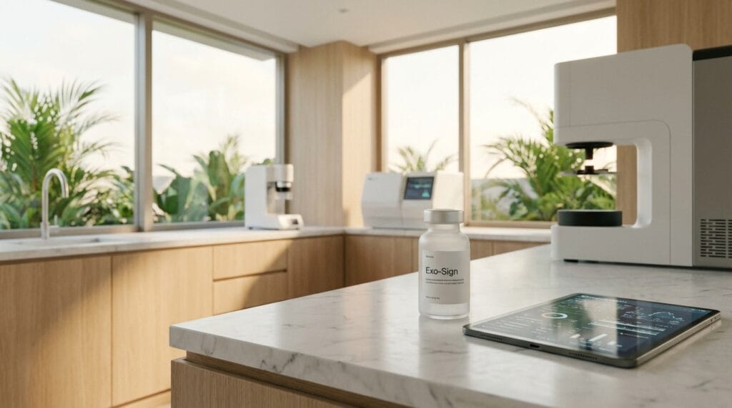 Luxury setting for Exosome Therapy for Executives and cellular signaling