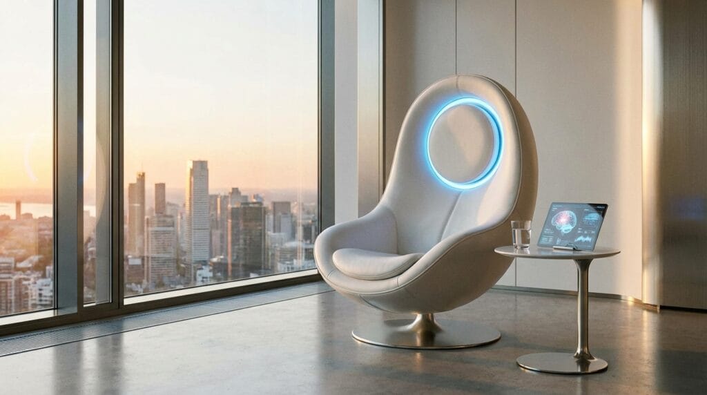 Luxury neuro-tech suite for Neural Interfaces for Executives and BCI integration