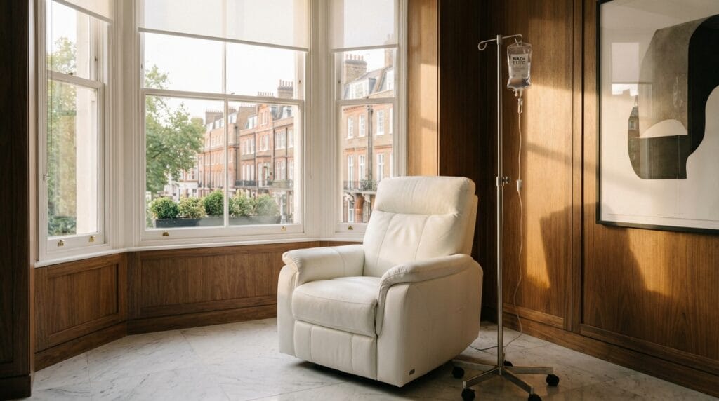 Luxury IV suite for NAD+ Infusion Therapy for Executives